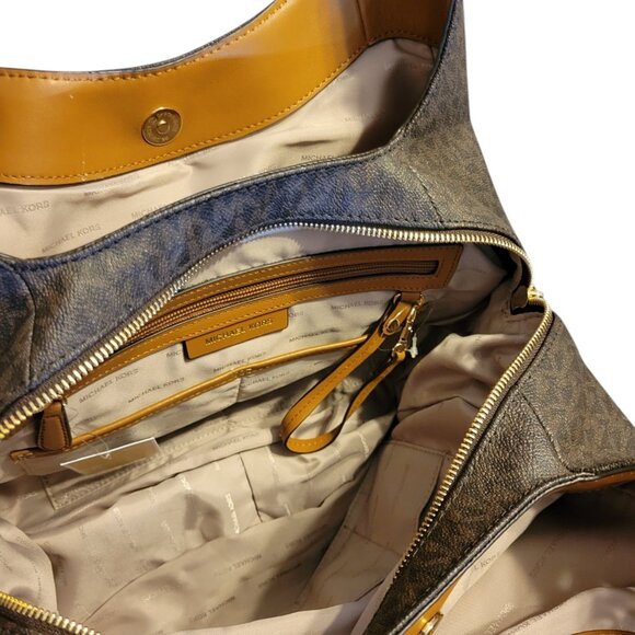 Michael Kors Fulton Large Logo Shoulder Bag NWT - Picture 7 of 9